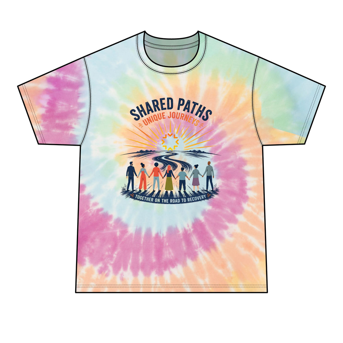 Shared Paths, Unique Journeys -  Tie-Dye Tee